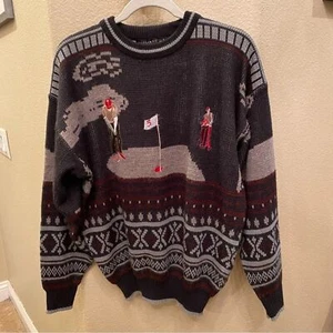Vintage PAGLIANO Embroidery Golf Sweater Size Large-Unisex - Picture 1 of 9