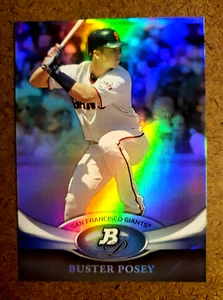 2011 Bowman Platinum BUSTER POSEY MLB Baseball Card #28 San Francisco Giants - Picture 1 of 12