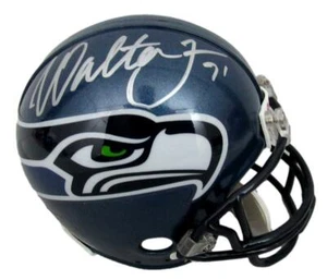 Mini Casco Walter Jones HOF Firmado/Autografiado Seattle Seahawks JSA 160440 - Imagen 1 de 3