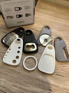 Mini Kitchen Gadgets 6 Piece Set Space Saving Cheese Grater, Bottle Opener..NEW - Picture 1 of 6