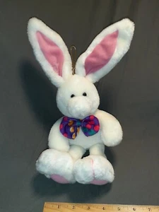 VINTAGE VTG EASTER UNLIMITED Easter Pets White Bunny Rabbit Plush Stuffed Spring - Picture 1 of 13