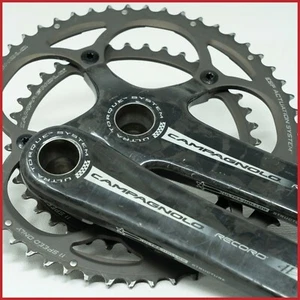 CAMPAGNOLO RECORD CARBON 172.5 53/39 CRANKSET 11s SPEED ULTRA TORQUE OLD DOUBLE - Picture 1 of 6