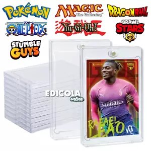 1x Custodia Trasparente Protettiva UV per Carte da Collezione Card Cornice 35PT - Foto 1 di 24