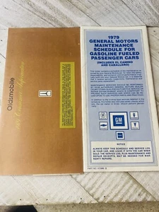 1979 General Motors OEM Glove Box Paperwork Maintenance Schedule & Consumer Info - Picture 1 of 9