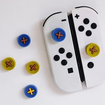 4Pcs Silicone Joystick Thumbstick Grip Cap For Nintendo Switch NS Lite OLED - Image 1 of 4