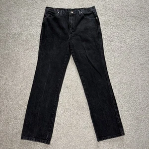 Pantalones de mezclilla Wrangler para hombre talla 35x32 negros corte vaquero corte vaquero 936WBK - Imagen 1 de 12