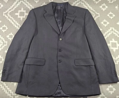 Jaqueta Blazer Masculina Aquascutum of London Azul Marinho 44R” Botão para Cima Ver Descrição - Imagem 1 de 4