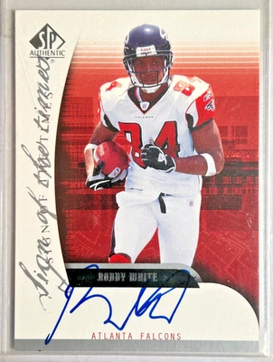 Roddy White AUTO~RC SP Authentic SOTT 2005 Sign/Time Rookie Autograph Upper Deck - Image 1 of 2