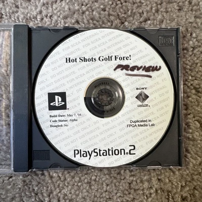 Hot Shots Golf Fore! Preview Build Prototype PS2 Preview build alpha build - Image 1 of 3
