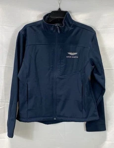 Aston Martin Men Blue Logo Jacket Size L - Picture 1 of 5