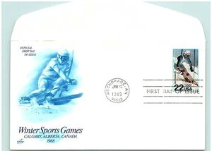 S05-2615, WINTER OLYMPICS 1988, ARTCRAFT FDC - Picture 1 of 2