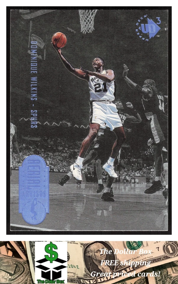 1996-97 Upper Deck UD3 #51 Dominique Wilkins - San Antonio Spurs - Image 1 of 2