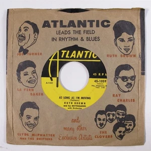 R&B 45 RUTH BROWN & HER RHYTHMAKERS As Long As I'm Moving ATLANTIC k - Picture 1 of 2