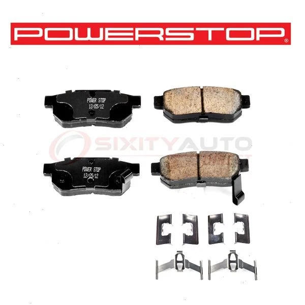 PowerStop Rear Disc Brake Pad & Hardware Kit for 1985-1991 Honda Prelude im Foto 1 de 4