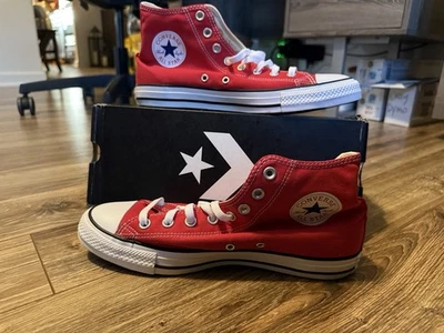 Chuck Taylor All Star Lona High Top Rojo 9M; 11W Foto 1 de 4