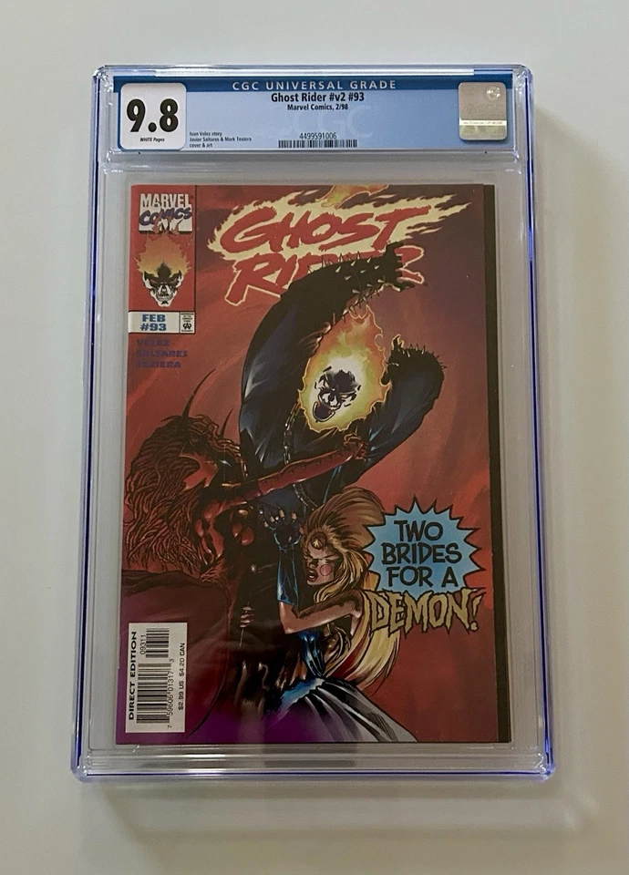 GHOST RIDER Volume 2, #93 | Originally the Final Issue | CGC 9.8 | 1998 | Scarce - Image 1 of 2