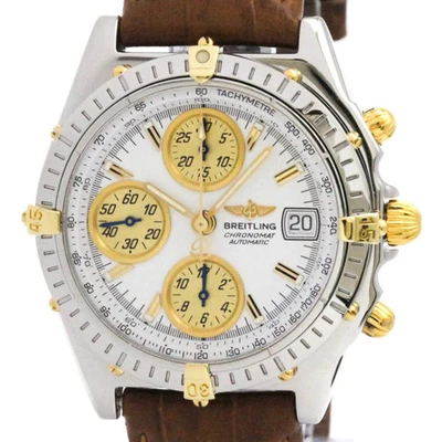 BREITLING Chronomat 18K Gold Steel Automatic Watch B13050.1 Polished BF586843 - image 1 of 4