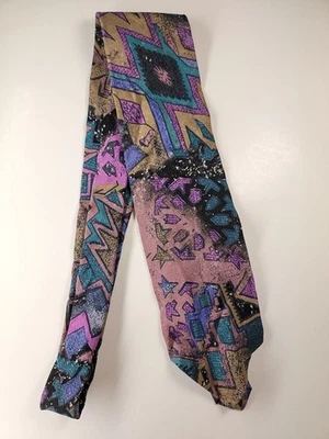 Leonardo Mens Formal Necktie 53"Lx3.5"W Multicolor Neck Tie - Image 1 of 4