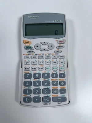 Sharp EL-531W Advanced D.A.L. Scientific Calculator White 14-Digits LCD Display - Image 1 of 4