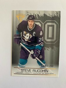 2003-04 Titanium Hobby Jersey Number Parallels #2 Steve Rucchin 035/150 - Ducks