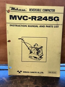 Mikasa Reversible Compactor MVC-R245G ( Instruction Manual & Parts List ) - Picture 1 of 9