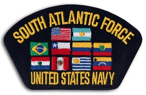 US Navy South Atlantic Force Fourth Fleet Cap Patch Bügelbild - Bild 1 von 1