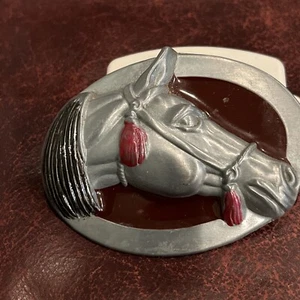 Horse Belt Buckle Equestrian NOS - Picture 1 of 7
