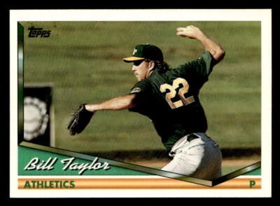 Bill Taylor 1994 Topps Traded Rookie Card #2T Oakland Athletics - Image 1 of 2