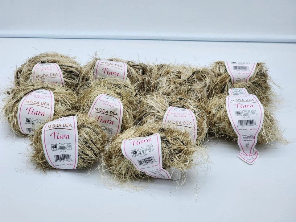 10 Each MODA-DEA TIARA Color SAND LOT 6690* 42m 46 Yards each Made in ITALY - Image 1 of 1