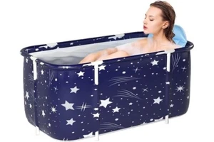 Portable Foldable Bathtub, Kids or Dog Pet Bath, Large Adult spa & Ice bath. NEW - Picture 1 of 3