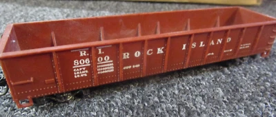 HO Scale Rock Island 40' Gondola #80600 by Mantua (LC1040) - Image 1 of 2