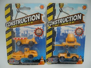 CONSTRUCTION PLAYSET ~ DIECAST METAL AND PLASTIC ~ 4 PC NEW IN 2 PACKAGES - Picture 1 of 7