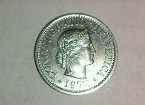 1972B SWITZERLAND 10 RAPPEN CU-NI COIN CAT. NO. KM-27 IN XF/AU+ CONDITION !!!!! - Picture 1 of 4