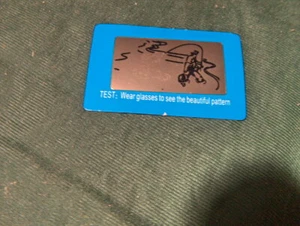 Polarized test card  for sunglasses - are your glasses POLARIZED?     - Picture 1 of 2