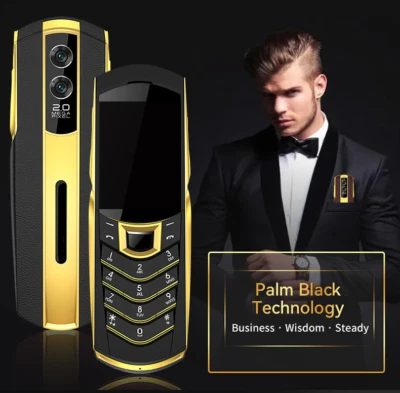 MEKU Unlocked Mobile Phone GSM Metal Body Leather Luxury Cellphone Dual SIM cards