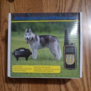 DOG TRAINING COLLAR, LCD DISPLAY, RECHARGEABLE AND /OR WATERPROOF - Picture 1 of 3