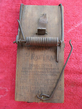 ANTIQUE VINTAGE LOVELL MFG. Co. ERIE, PA. SHORT STOP WOOD RAT TRAP