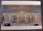 vtg postcard Lippo MEMMI Maesta altarpiece  painting art unposted