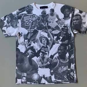 Camisa Etiqueta Premium Hombres Mediana Allover Gráfico Victory Is Mine Jordan Bird Ali - Imagen 1 de 10