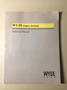 Vintage 1984 WYSE WY-50 Display Terminal Reference Manual - Afbeelding 1 van 12