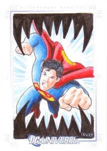 2007 DC LEGACY - CEZAR RAZEK SKETCH of Superman