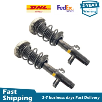 Par de conjuntos de puntales de amortiguador delanteros con EDC para BMW Serie 3 4 F30 F31 328d 330i xDrive Foto 1 de 4