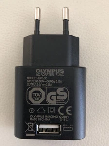 Olympus F-2AC-3D 2 Pin Euro Charger AC Adapter - For Olympus Digital Camera - Picture 1 of 1