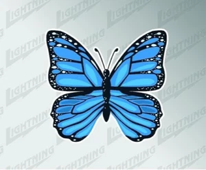 Butterfly Vinyl Decal Sticker for Window Car van bike Laptop Fridge - Picture 1 of 1