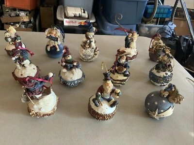 Lot Of Vintage Boyds Bear Christmas Tree Hanging Ornaments  - Image 1 of 4