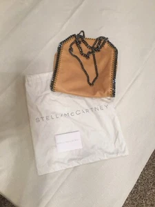 👛NWT - Stella McCartney Gold Faux Suede Mini Falabella Tote - RETAIL $895 - Picture 1 of 8