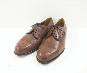 Bostonian Full Brogue Cap Toe Brown Calf Leather Oxford Men's Size 13 M - Picture 1 of 8
