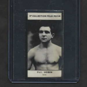 1922 French PIET HOBIN Belgian Welterweight Boxer Card