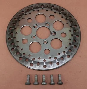 1995-2006 Harley Sportster 1200 XL1200 Rear Brake Rotor Disc Wheel Rim & Bolts - Picture 1 of 7
