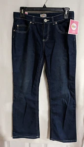 Circo Girl's Plus Dark Wash Blue Bootcut Jeans (238324) Size 10 Plus - NWT - Picture 1 of 6